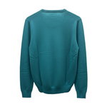 Fynch-Hatton - Mens Knitwear - Superfine Cotton Sweater - O'Neck - Teal - 1614210 673 - Wildvine Clothing, Spalding, Lincolnshire