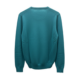 Fynch-Hatton - Mens Knitwear - Superfine Cotton Sweater - O'Neck - Teal - 1614210 673 - Wildvine Clothing, Spalding, Lincolnshire