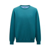 Fynch-Hatton - Mens Knitwear - Superfine Cotton Sweater - O'Neck - Teal - 1614210 673 - Wildvine Clothing, Spalding, Lincolnshire