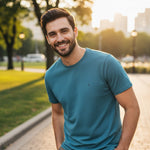 Fynch-Hatton - Mens Sanforized Cotton T-Shirt - Teal - 16141900 673 - Wildvine Clothing, Spalding, Lincolnshire
