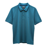 WILDVINE Clothing Co. teal 2-ply pique cotton polo shirt with a classic collar and button placket.