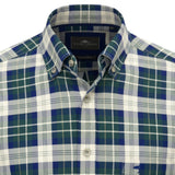 Fynch-Hatton - Mens Premium Oxford Shirt - Teal Check - 16078490 673 - Wildvine Clothing, Spalding, Lincolnshire