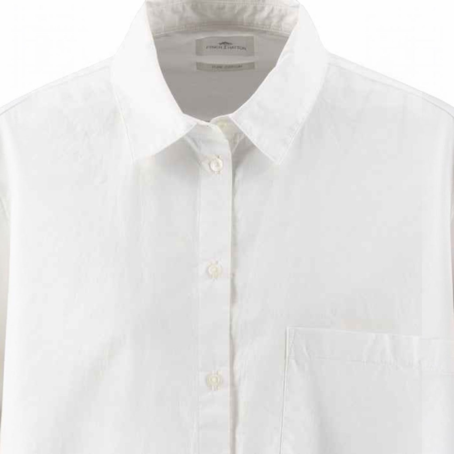 Fynch-Hatton - Ladies Blouse - Long Light Cotton - White - 26141940 111 - Wildvine Clothing, Spalding, Lincolnshire