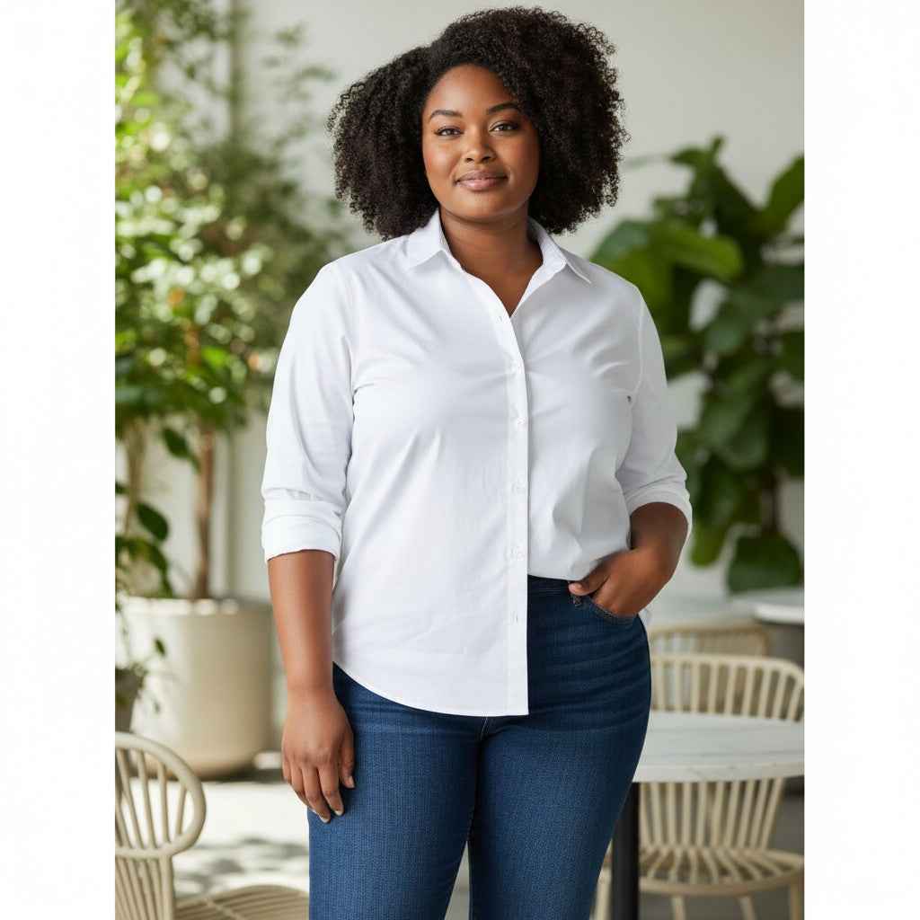 Fynch-Hatton - Ladies Blouse - CL Oxford - White 111 - Wildvine Clothing, Spalding, Lincolnshire