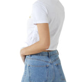 Wild Flower - Ladies - Side Tie Diamante Flower Corp Top - White - Wildvine Clothing, Spalding, Lincolnshire