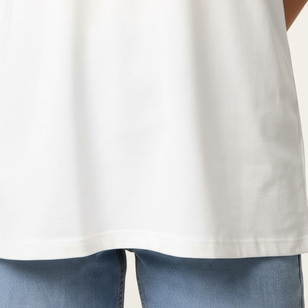 Ladies - Embellished Italian Summer T-shirt - White - Wildvine Clothing, Spalding, Lincolnshire