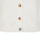 Alice Collins - Daphne Cardigan - White - Wildvine Clothing, Spalding, Lincolnshire