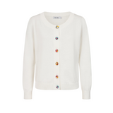 Alice Collins - Daphne Cardigan - White - Wildvine Clothing, Spalding, Lincolnshire