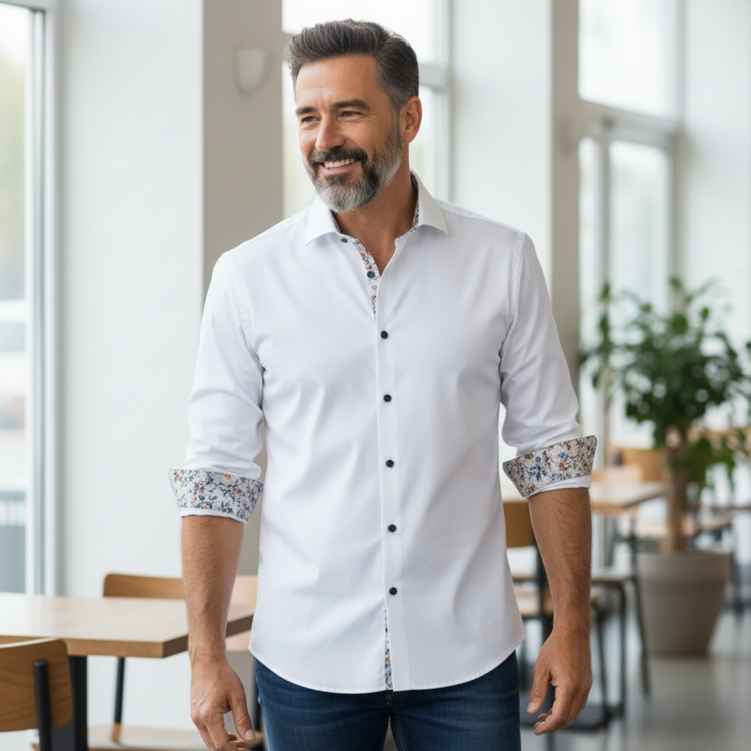 OLYMP - Mens Shirt - Luxor Modern Fit - Global Kent - White - 133824 00 - Wildvine Clothing, Spalding, Lincolnshire