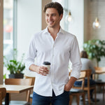Daniel Graham Mens - Regular Long Sleeve Formal Shirt - White - Wildvine Clothing, Spalding, Lincolnshire