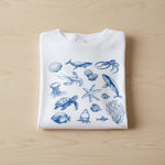 Wild Flower - Ladies - Marine Life Embellished T-Shirt - White - Wildvine Clothing, Spalding, Lincolnshire