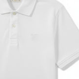 Lyle & Scott - Mens Pintuck Cuff Polo Shirt - White - Tonal - SP2454V 626 - Wildvine Clothing, Spalding, Lincolnshire