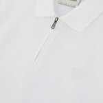 Lyle & Scott - Mens Superfine Pique Zip Polo Shirt - White 626 - Wildvine Clothing, Spalding, Lincolnshire