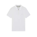 Lyle & Scott - Mens Superfine Pique Zip Polo Shirt - White 626 - Wildvine Clothing, Spalding, Lincolnshire