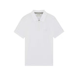 Lyle & Scott - Mens Superfine Pique Zip Polo Shirt - White 626 - Wildvine Clothing, Spalding, Lincolnshire