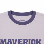Wrangler Womens T-Shirt – Ringer Tee Evening Haze - White - Wildvine Clothing, Spalding, Lincolnshire