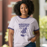 Wrangler Womens T-Shirt – Ringer Tee Evening Haze - White - Wildvine Clothing, Spalding, Lincolnshire