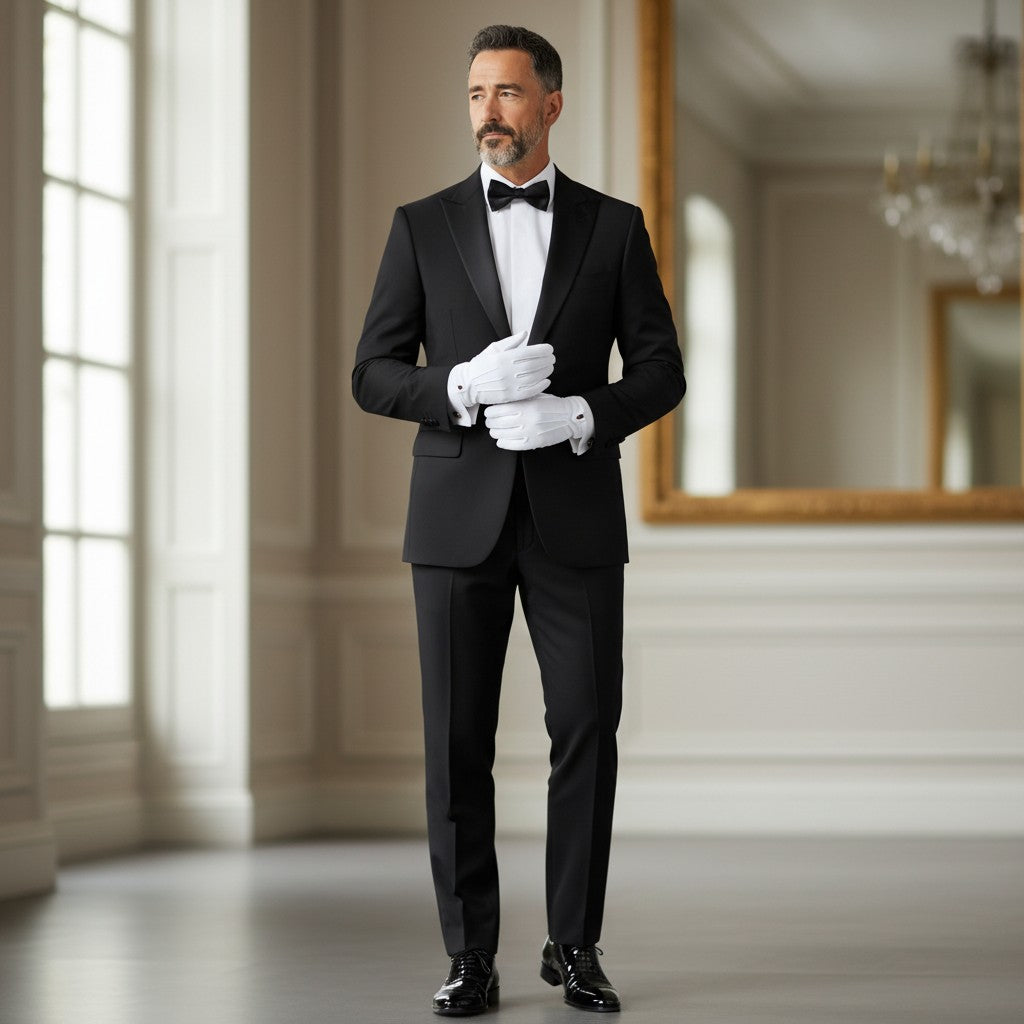 Dents - White Gloves - Savoy cotton - White - Wildvine Clothing, Spalding, Lincolnshire