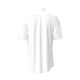 Fynch-Hatton Men's Regular Short Sleeve Casual Shirt - Solid Slub – White - Wildvine Clothing, Spalding, Lincolnshire