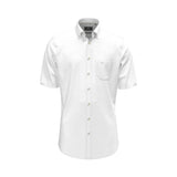 Fynch-Hatton Men's Regular Short Sleeve Casual Shirt - Solid Slub – White - Wildvine Clothing, Spalding, Lincolnshire