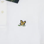 Lyle & Scott - Mens Tartan Collar Polo Shirt - 626 White - Wildvine Clothing, Spalding, Lincolnshire