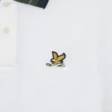 Lyle & Scott - Mens Tartan Collar Polo Shirt - 626 White - Wildvine Clothing, Spalding, Lincolnshire