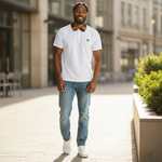 Lyle & Scott - Mens Tartan Collar Polo Shirt - White / Brown - SP2531V Y651 - Wildvine Clothing, Spalding, Lincolnshire