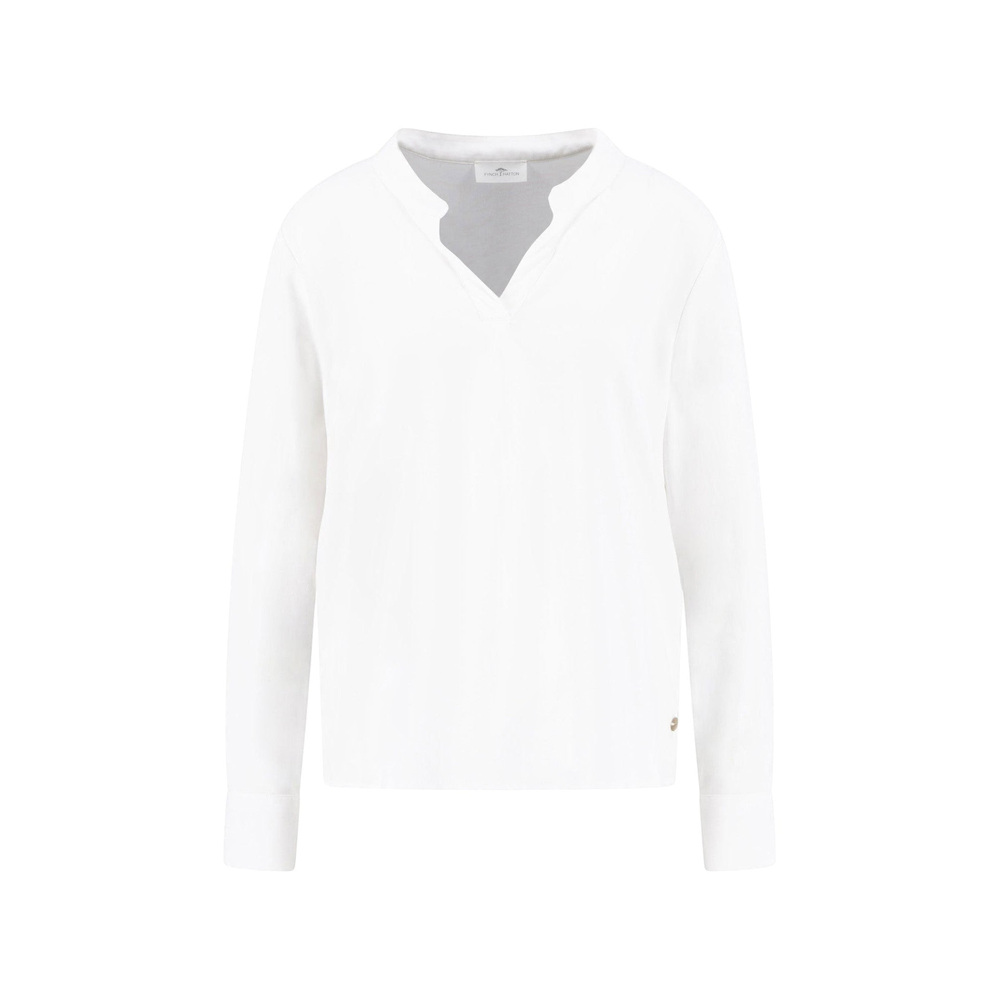 Fynch-Hatton - Ladies Blouse A Solid - White 111 - Wildvine Clothing, Spalding, Lincolnshire