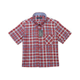 Gurteen - Mens - Seville - Modern Fit / Short Sleeved - Wine Check 852 - Wildvine Clothing, Spalding, Lincolnshire