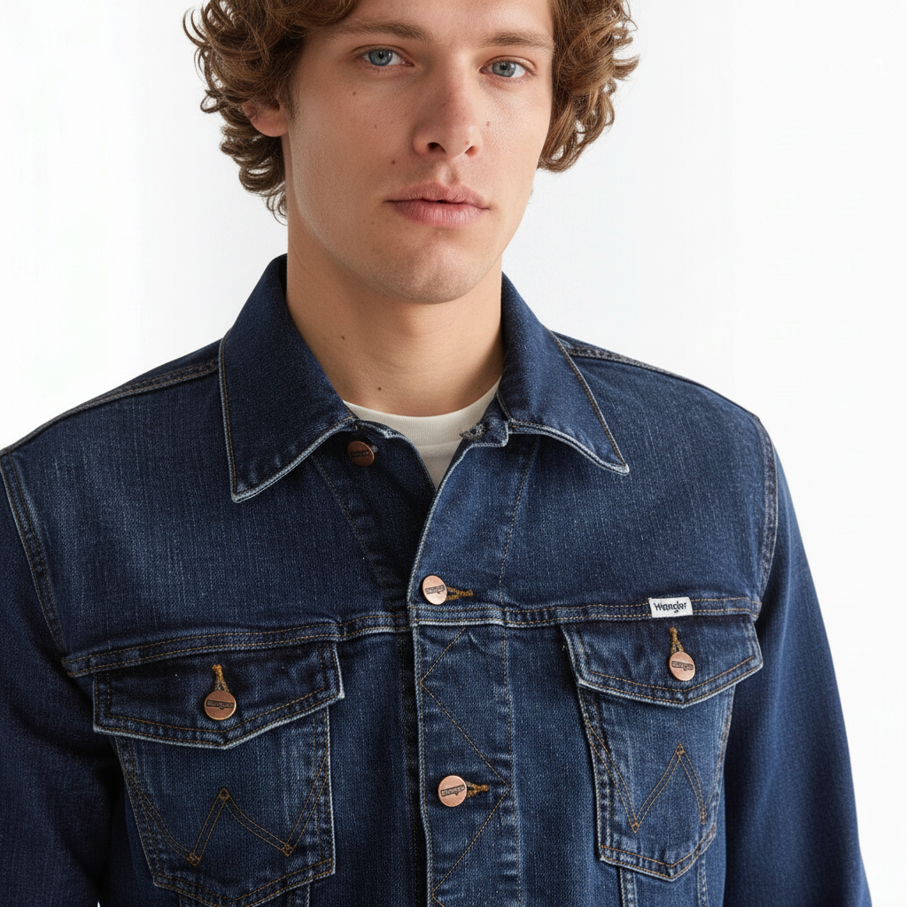 Wrangler Mens – Classic Jacket - Meadow Haze - 112362651 - Wildvine Clothing, Spalding, Lincolnshire