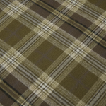 WILDVINE Clothing Co. Wrangler western shirt fabric featuring a green and brown plaid pattern with soft texture