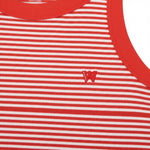 Wrangler Womens Top – Ringer Tank - Flame Scarlet - Wildvine Clothing, Spalding, Lincolnshire