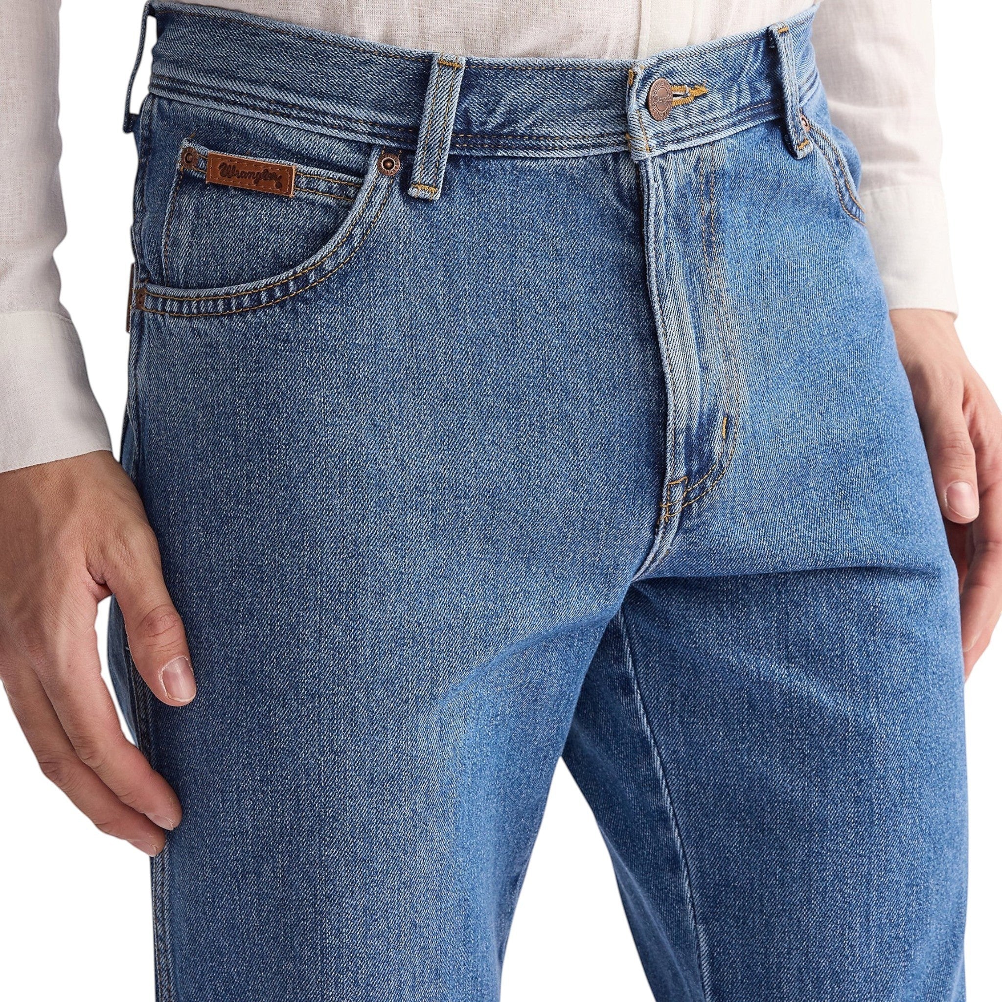 Wrangler Mens Jeans – Texas Vintage Stonewash - Regular Fit / Straight Leg - Wildvine Clothing, Spalding, Lincolnshire