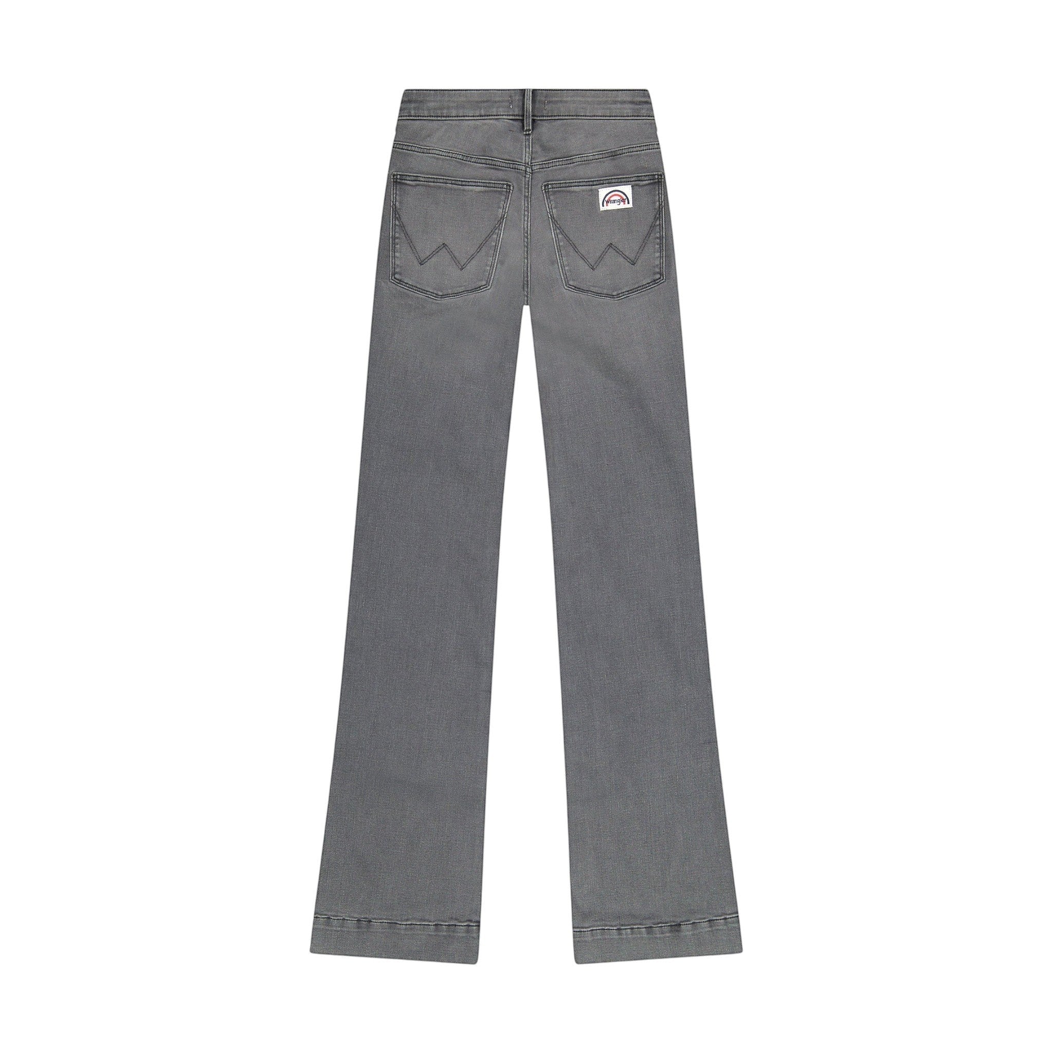 Wrangler Womens Jeans – Flare Frosted Fronts - Flare / Mid Rise - Charcoal - Wildvine Clothing, Spalding, Lincolnshire