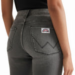 Wrangler Womens Jeans – Flare Frosted Fronts - Flare / Mid Rise - Charcoal - Wildvine Clothing, Spalding, Lincolnshire