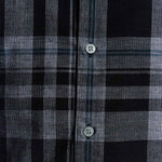 Lyle & Scott - Mens Tartan Corduroy Shirt - Jet Black / White W189 - Wildvine Clothing, Spalding, Lincolnshire