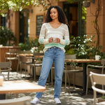 Alice Collins - Constance Pullover - Pebble/Sea Foam/Wild Oat - Wildvine Clothing, Spalding, Lincolnshire