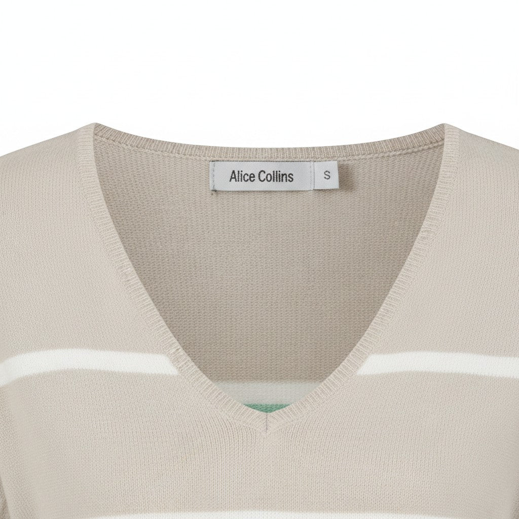 Alice Collins - Constance Pullover - Pebble/Sea Foam/Wild Oat - Wildvine Clothing, Spalding, Lincolnshire