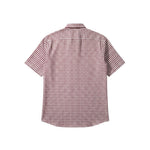 Gurteen - Mens - 100% Cotton - Seville - Modern Fit / Short Sleeved - Cranberry Check - 51023 660 - Wildvine Clothing, Spalding, Lincolnshire