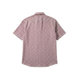Gurteen - Mens - 100% Cotton - Seville - Modern Fit / Short Sleeved - Cranberry Check - 51023 660 - Wildvine Clothing, Spalding, Lincolnshire