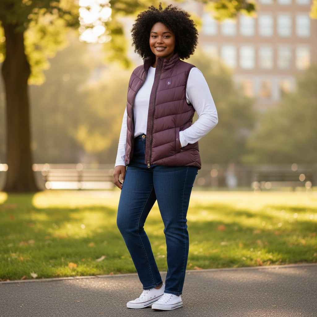 Lighthouse - Ladies Laurel Gilet - Cranberry - Wildvine Clothing, Spalding, Lincolnshire