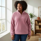 Lighthouse - Ladies Coast Half Zip Fleece - Wild Rose - Wildvine Clothing, Spalding, Lincolnshire
