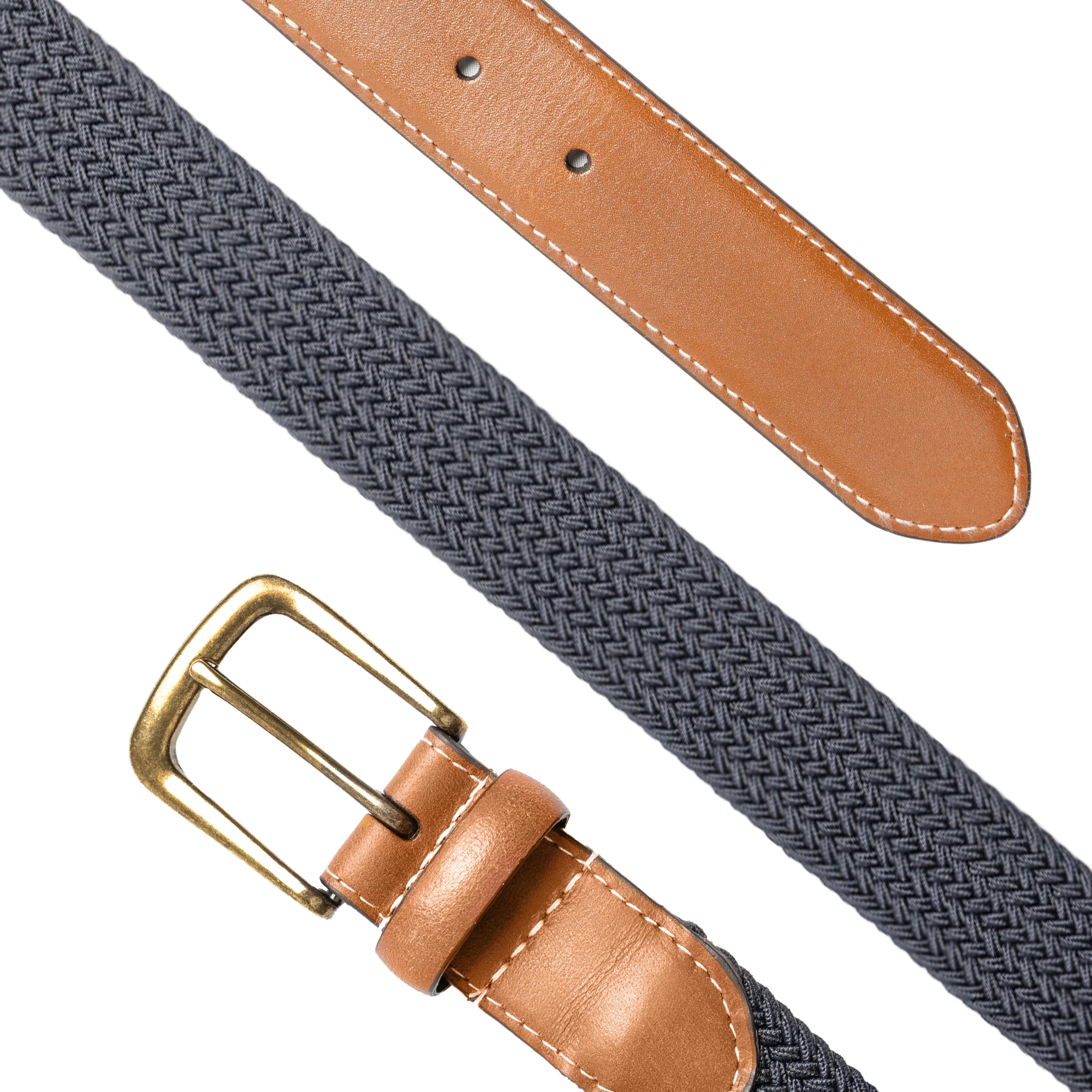 Dents - Mens Belt - Stretch Elastic Webbing Belt - Navy - Wildvine Clothing, Spalding, Lincolnshire